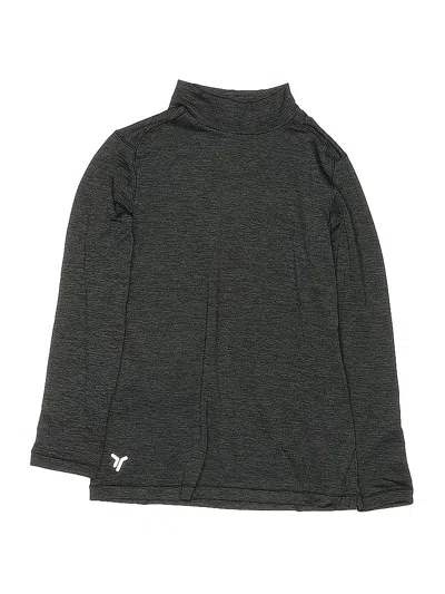 Pre-owned Active By Old Navy Kids' Long Sleeve Turtleneck In Gray
