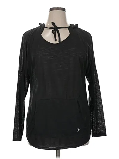 Pre-owned Active By Old Navy Pullover Hoodie In Black