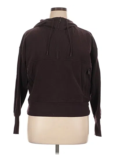 Pre-owned Active By Old Navy Pullover Hoodie In Brown