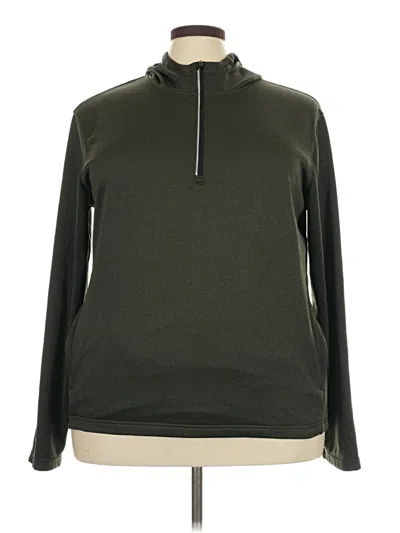 Pre-owned Active By Old Navy Pullover Hoodie In Green