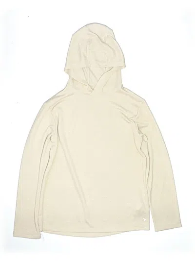 Pre-owned Active By Old Navy Kids' Pullover Hoodie In White