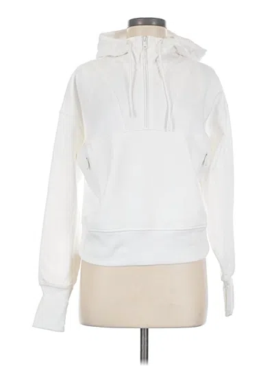 Pre-owned Active By Old Navy Pullover Hoodie In White