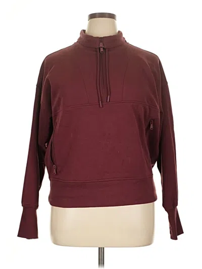 Pre-owned Active By Old Navy Pullover Sweater In Burgundy
