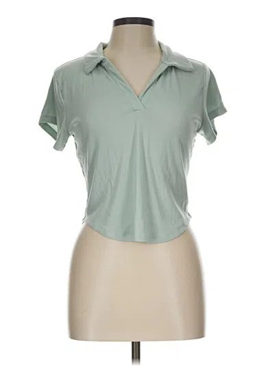 Pre-owned Active By Old Navy Short Sleeve Blouse In Green