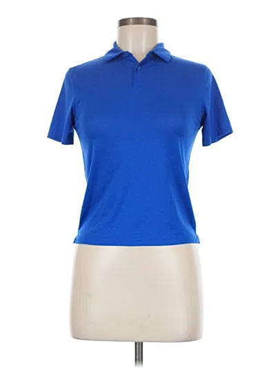 Pre-owned Active By Old Navy Short Sleeve Polo Shirt In Blue