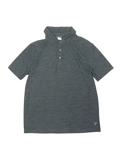 Pre-owned Active By Old Navy Kids' Short Sleeve Polo Shirt In Gray