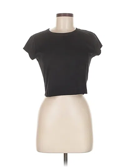 Pre-owned Active By Old Navy Short Sleeve Top Black Keyhole Neckline Tops