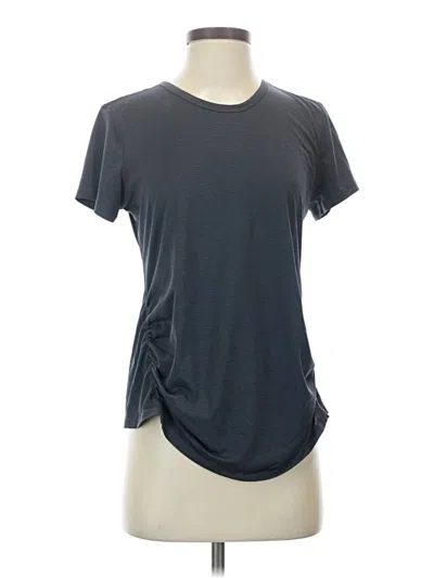 Pre-owned Active By Old Navy Short Sleeve Top Gray Crew Neck Tops