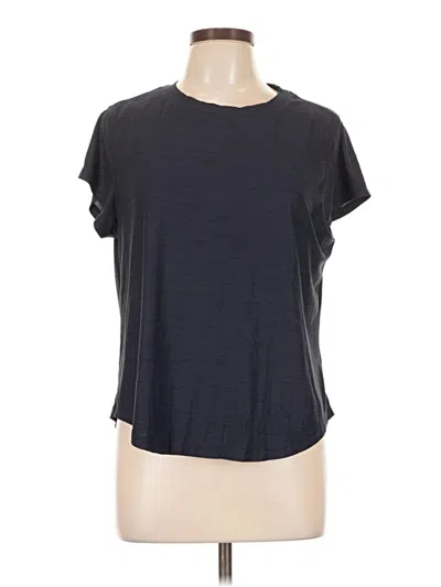 Pre-owned Active By Old Navy Short Sleeve Top Gray Crew Neck Tops