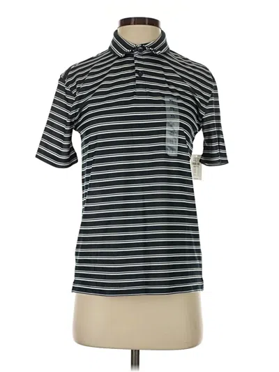 Pre-owned Active By Old Navy Short Sleeve Top Gray Mock Neckline Tops