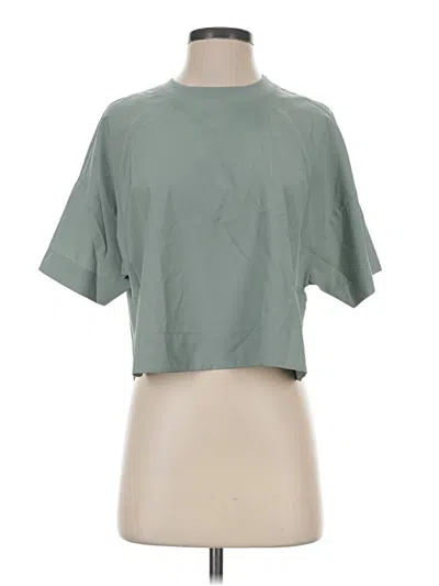 Pre-owned Active By Old Navy Short Sleeve Top Green Mock Neckline Tops