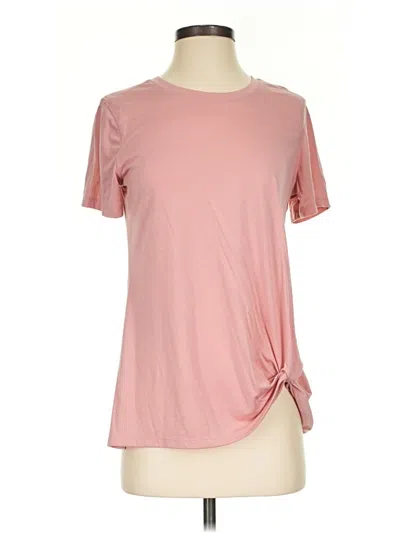 Pre-owned Active By Old Navy Short Sleeve Top Pink Crew Neck Tops