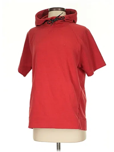 Pre-owned Active By Old Navy Short Sleeve Top Red Cowl Neck Tops