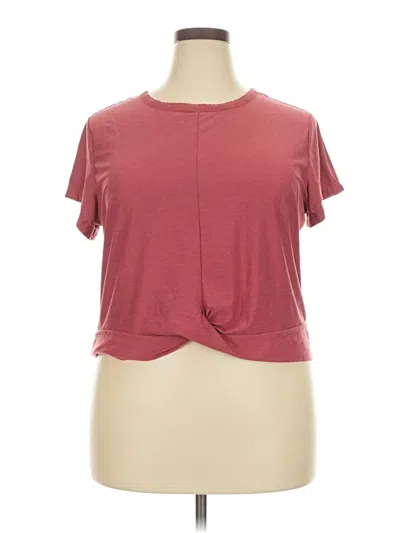 Pre-owned Active By Old Navy Short Sleeve T-shirt In Burgundy