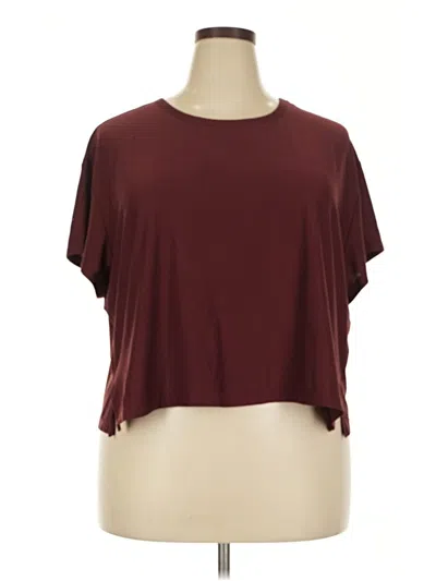 Pre-owned Active By Old Navy Short Sleeve T-shirt In Burgundy