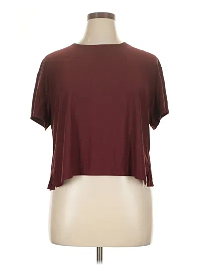 Pre-owned Active By Old Navy Short Sleeve T-shirt In Burgundy