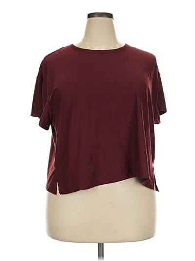 Pre-owned Active By Old Navy Short Sleeve T-shirt In Burgundy