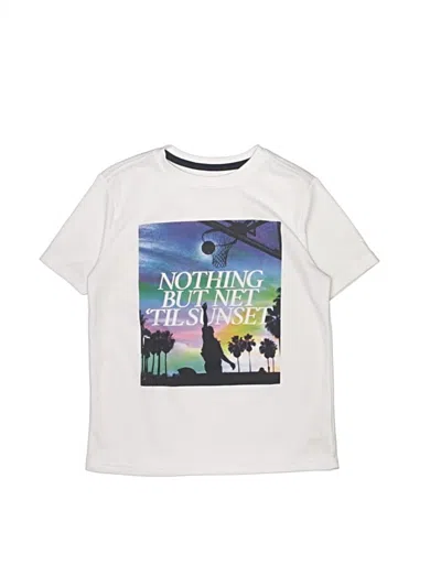 Pre-owned Active By Old Navy Kids' Short Sleeve T-shirt In White