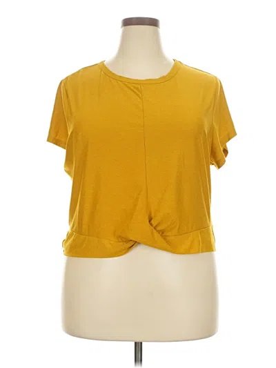 Pre-owned Active By Old Navy Short Sleeve T-shirt In Yellow