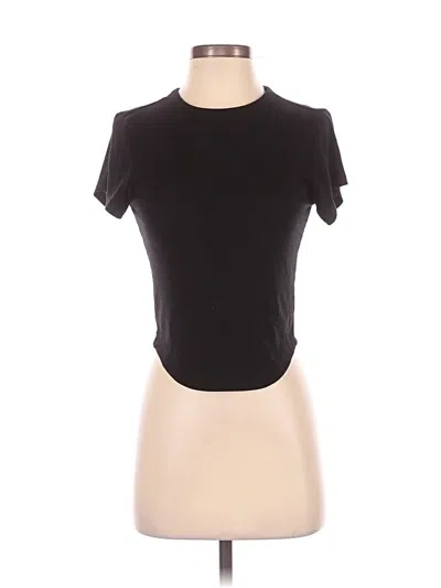 Pre-owned Active By Old Navy Short Sleeve Turtleneck In Black