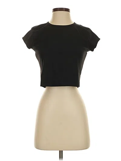 Pre-owned Active By Old Navy Short Sleeve Turtleneck In Black