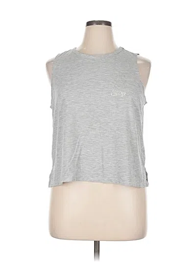 Pre-owned Active By Old Navy Sleeveless T-shirt In Silver