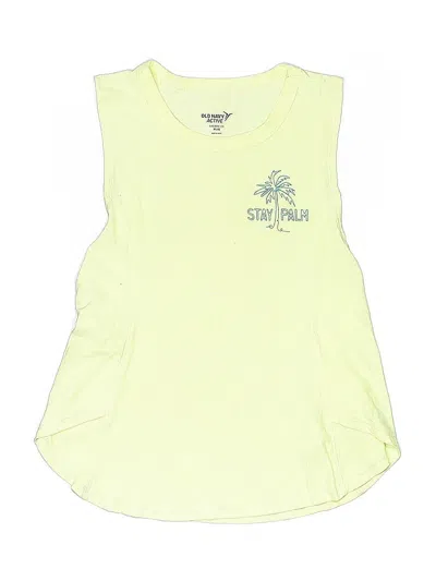 Pre-owned Active By Old Navy Kids' Sleeveless T-shirt In Yellow