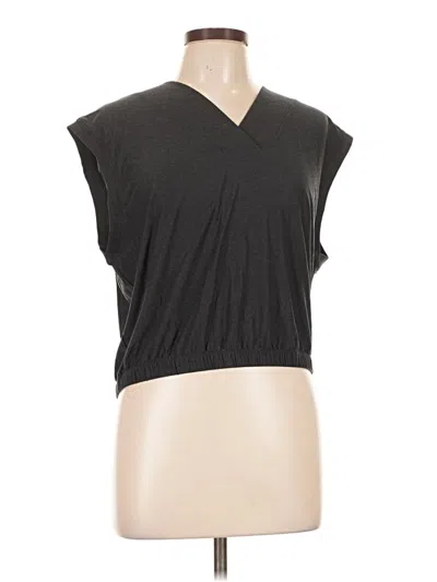 Pre-owned Active By Old Navy Sleeveless Top Gray V-neck Tops