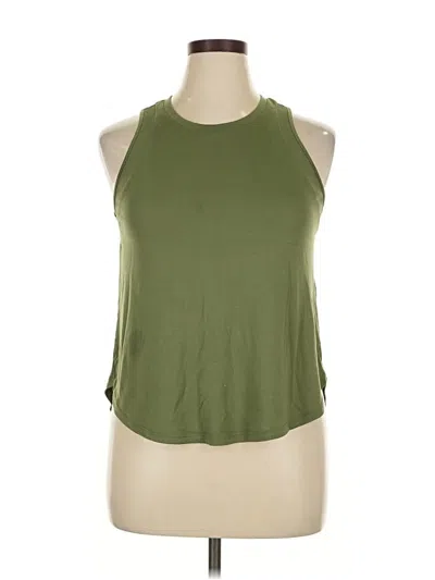 Pre-owned Active By Old Navy Sleeveless Top Green Halter Neckline Tops