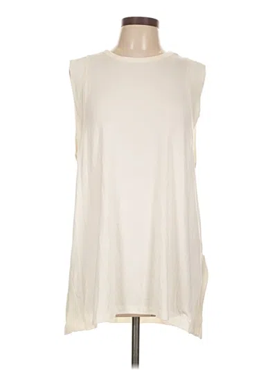Pre-owned Active By Old Navy Sleeveless Top Ivory Boatneck Tops In White