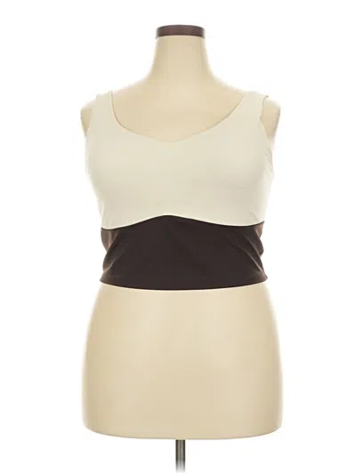 Pre-owned Active By Old Navy Sleeveless Top Ivory Strapless Neckline Tops