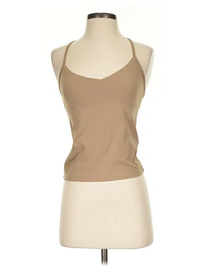 Pre-owned Active By Old Navy Sleeveless Top Tan Halter Neckline Tops
