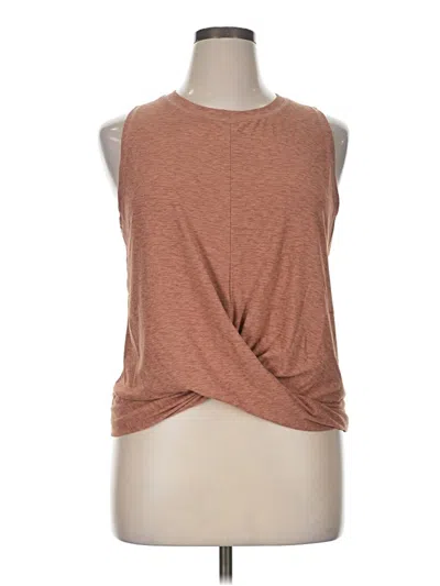 Pre-owned Active By Old Navy Sleeveless T-shirt In Brown