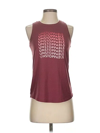 Pre-owned Active By Old Navy Sleeveless T-shirt In Burgundy