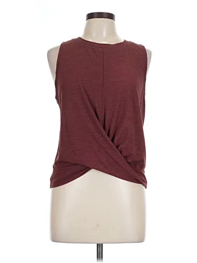 Pre-owned Active By Old Navy Sleeveless T-shirt In Burgundy