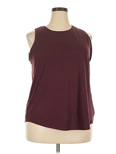 Pre-owned Active By Old Navy Sleeveless T-shirt In Burgundy