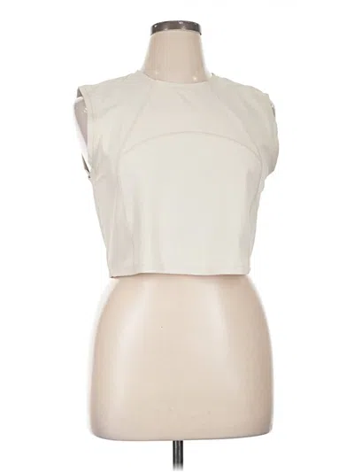 Pre-owned Active By Old Navy Sleeveless T-shirt In Ivory