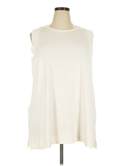 Pre-owned Active By Old Navy Sleeveless T-shirt In Ivory