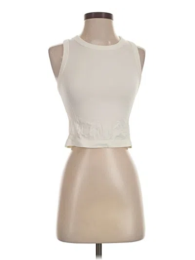 Pre-owned Active By Old Navy Sleeveless T-shirt In Ivory