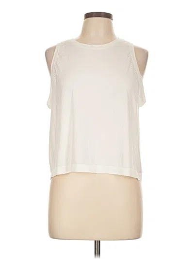 Pre-owned Active By Old Navy Sleeveless T-shirt In Ivory