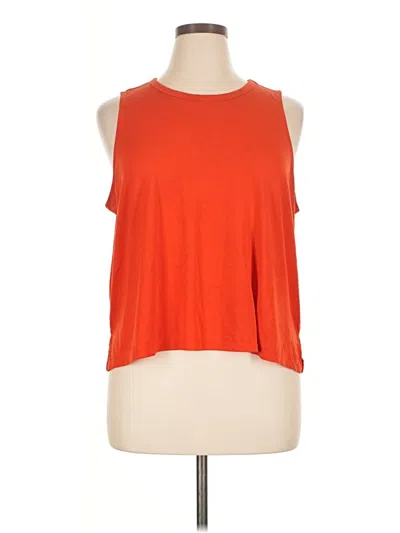 Pre-owned Active By Old Navy Sleeveless T-shirt In Orange