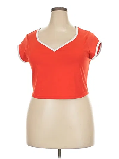 Pre-owned Active By Old Navy Sleeveless T-shirt In Orange