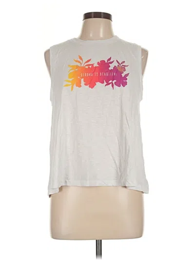 Pre-owned Active By Old Navy Sleeveless T-shirt In Silver