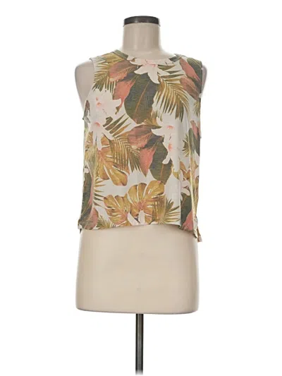 Pre-owned Active By Old Navy Sleeveless T-shirt In Tan