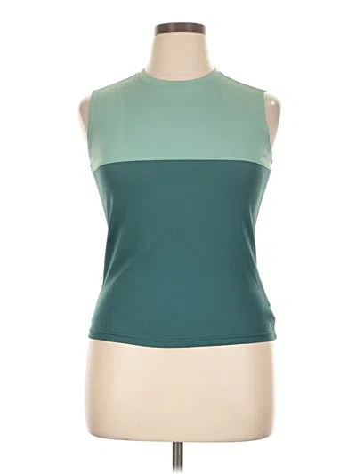 Pre-owned Active By Old Navy Sleeveless T-shirt In Teal