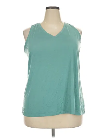 Pre-owned Active By Old Navy Sleeveless T-shirt In Teal