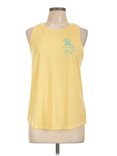 Pre-owned Active By Old Navy Sleeveless T-shirt In Yellow