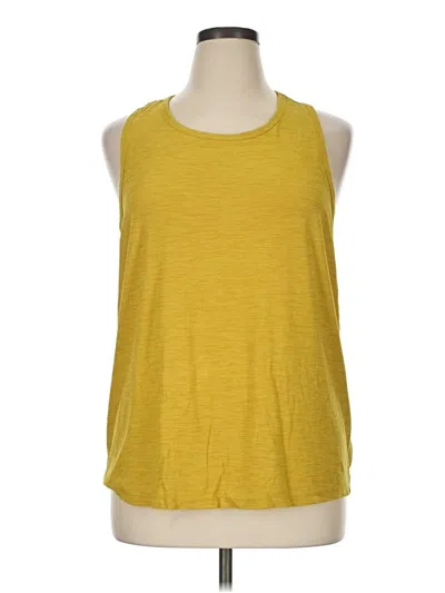 Pre-owned Active By Old Navy Sleeveless T-shirt In Yellow
