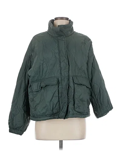 Pre-owned Active By Old Navy Snow Jacket In Green
