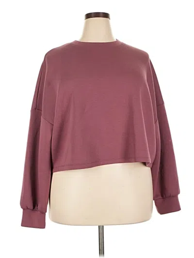 Pre-owned Active By Old Navy Sweatshirt In Burgundy